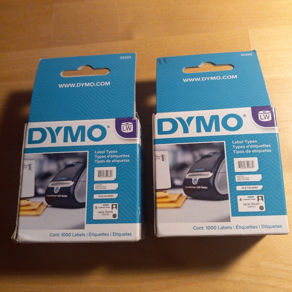 DYMO 30333 printer label (2 box)