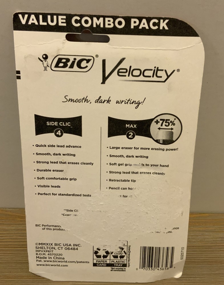 🌍 Bic Velocity Mechanical Pencils,Value Combo Pack,New ‼️