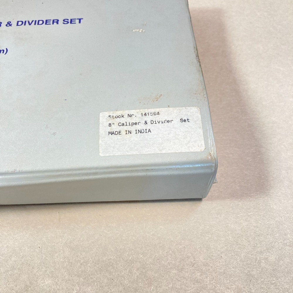 GROZ 8" Spring Caliper & Divider Set 3 Pc Inside Outside Caliper Spring Divider