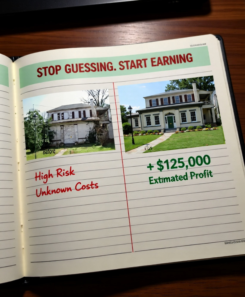 Distressed Property Visualization – Before & After Image Packages for Flippers