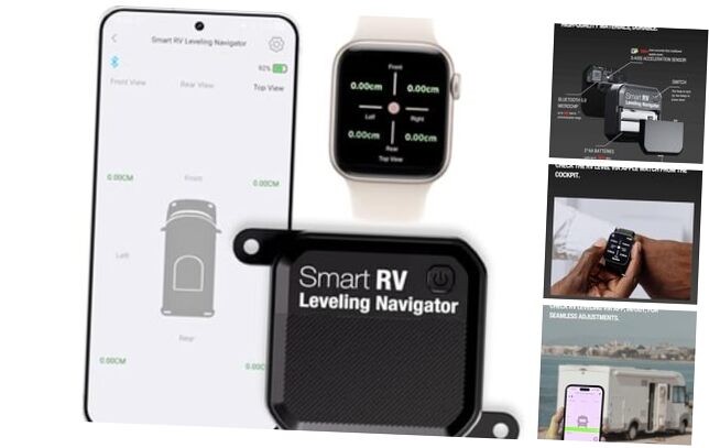 Wireless RV Leveling System, Bluetooth RV Leveler for Campers, RV Leveling