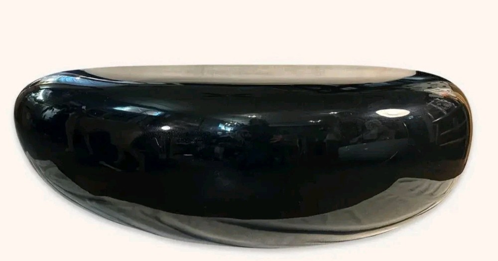 1970s Black Jason Phillips Riverstone Coffee Table