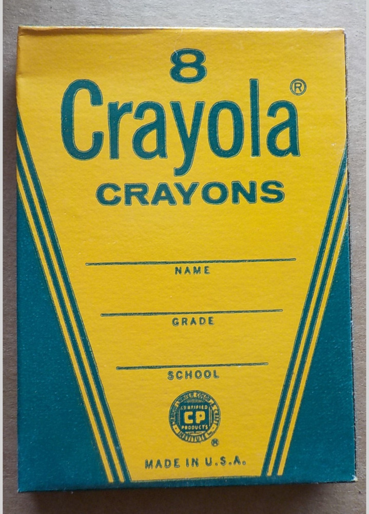 1960's 15 cent Crayola Crayons 5 near mint boxes