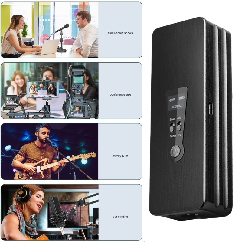 Stable 48VPhantom Power Supply LED Digital Display Stable Current Output