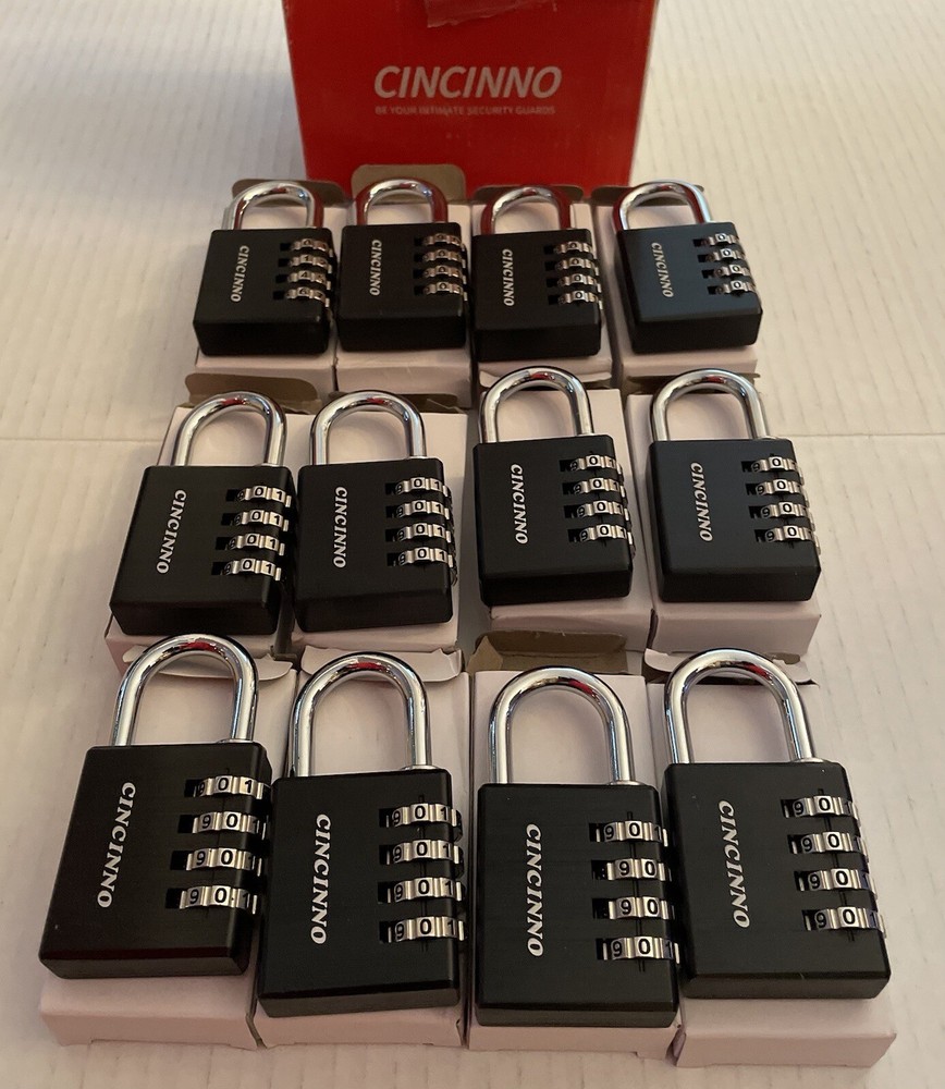 Combination Padlock 12-Pack