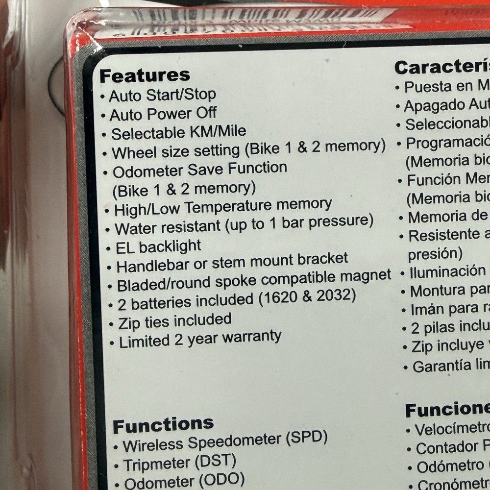 RavX Tactix 2 /15 Function Wireless Cycling Computer /Speed, LCD/ Black