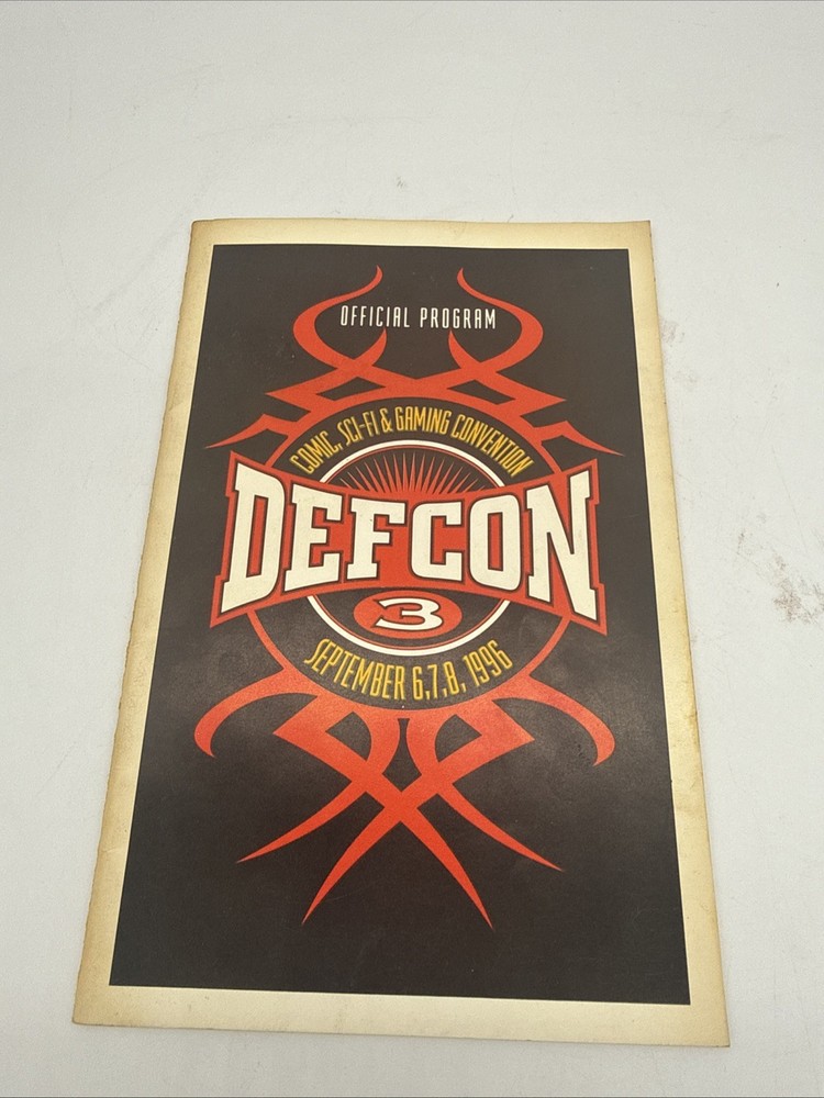 Defcon 3 Official Program 1996 Defcon 3 Program