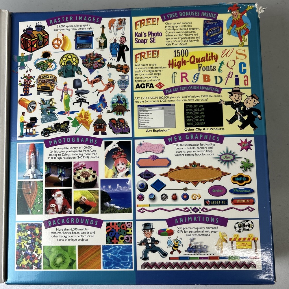 Nova Development Art Explosion 600000 Windows CDs & Manual