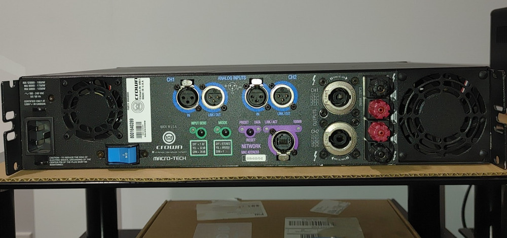 CROWN MACRO-TECH 9000i PRO POWER AMPLIFIER