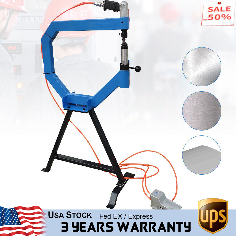 Industrial Pneumatic Planishing Hammer with Stand, Pedal & 1-3" Anvils