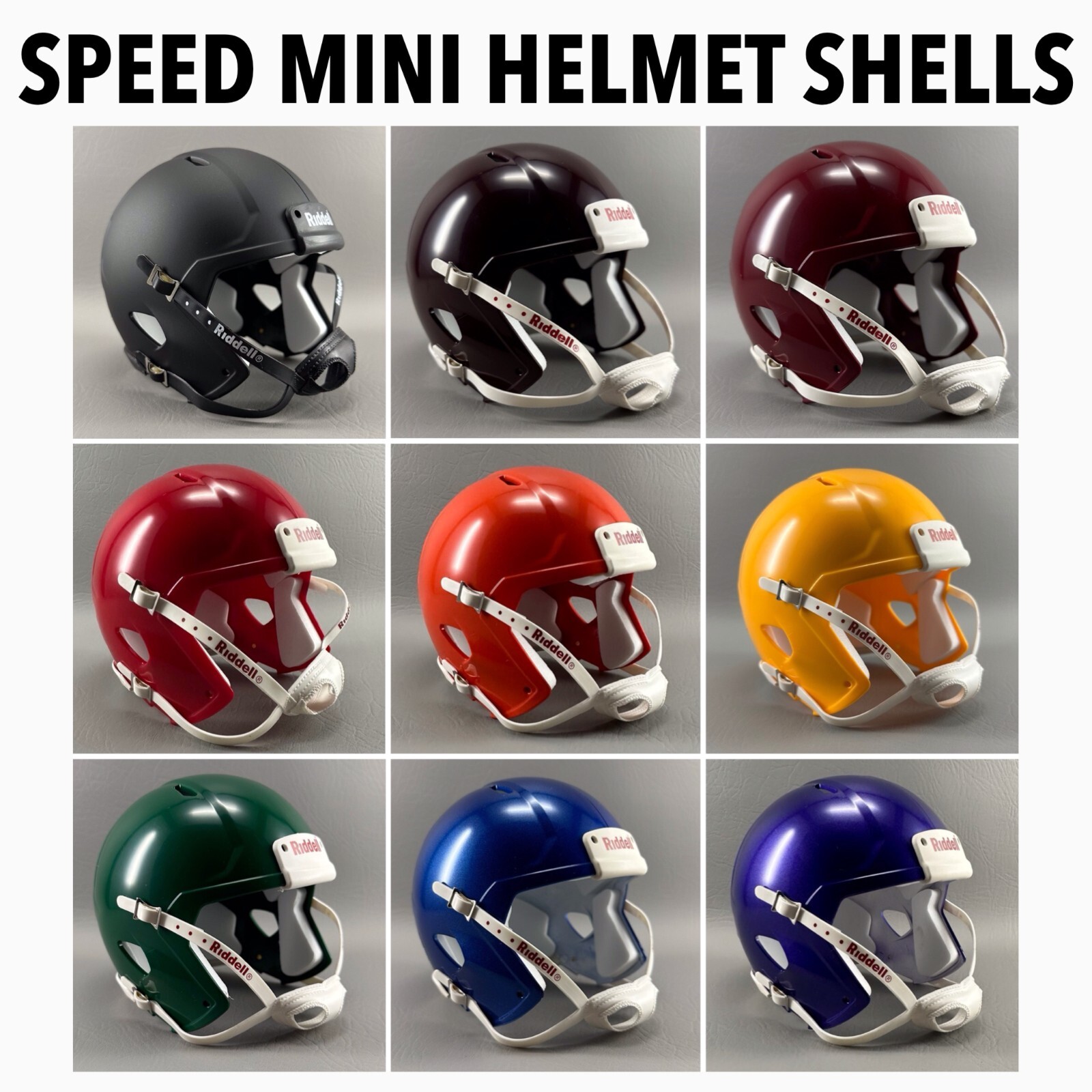 Riddell Blank Speed Mini Helmet Shell – Great for Custom Builds