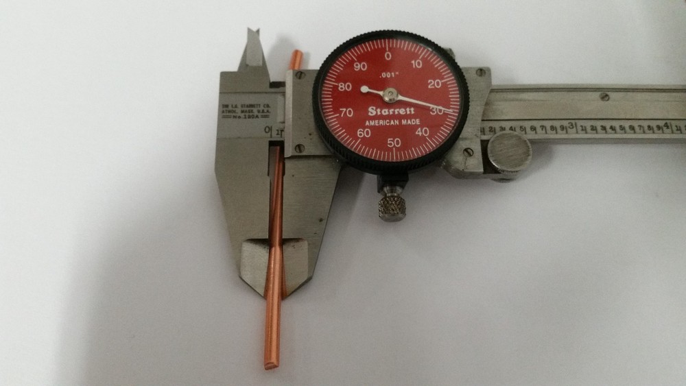 SOFT ANNEALED GROUND WIRE SOLID BARE COPPER 8 AWG 5' FEET