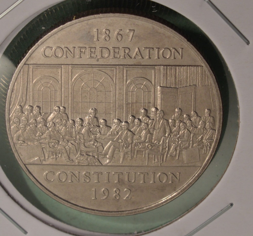 1982 Canada Nickel Dollar - BU / UNC from original roll - Constitution