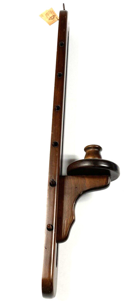 Adjustable Hand Crafted Wood Wall Sconce Candle Holder