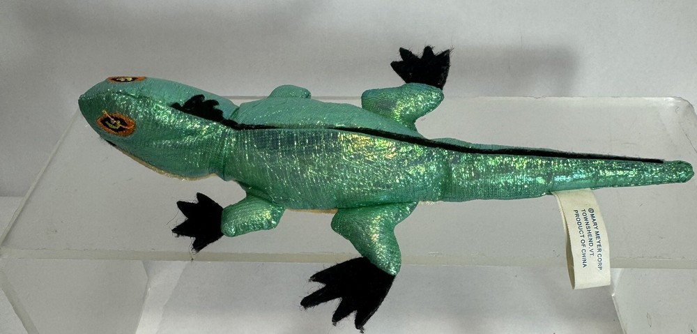 Mary Meyer Iridescent Iguana Finger Puppet Lizard Rainforest Puppet