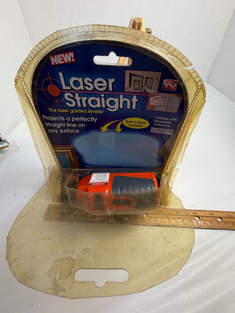Laser Straight Level As Seen On TV Line Tool Open Box Untested