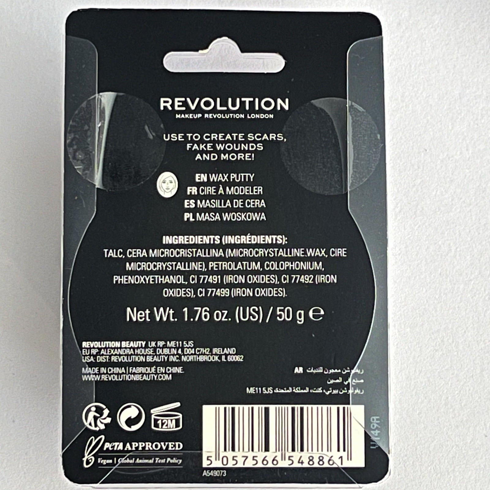 Makeup Revolution Creator SFX Scar Putty Wax Gory Special Effects Halloween