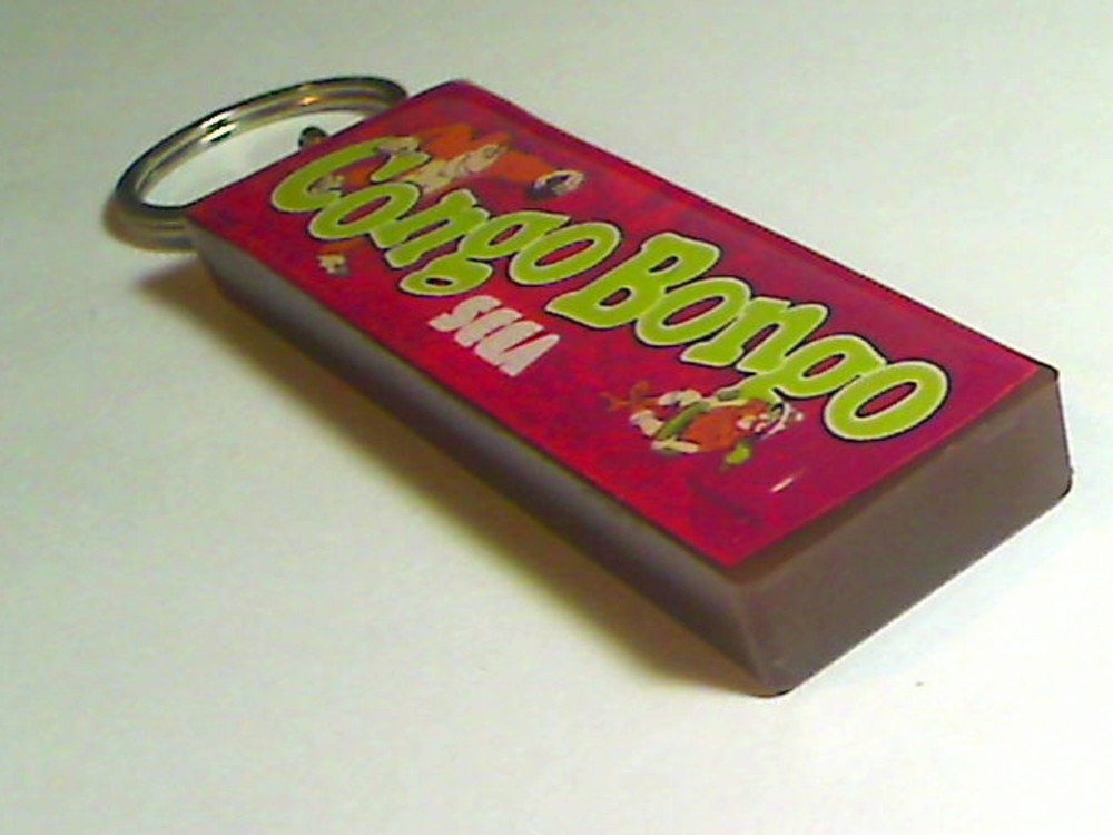 Congo Bongo Arcade Marquee Coin Door accessory Keychain
