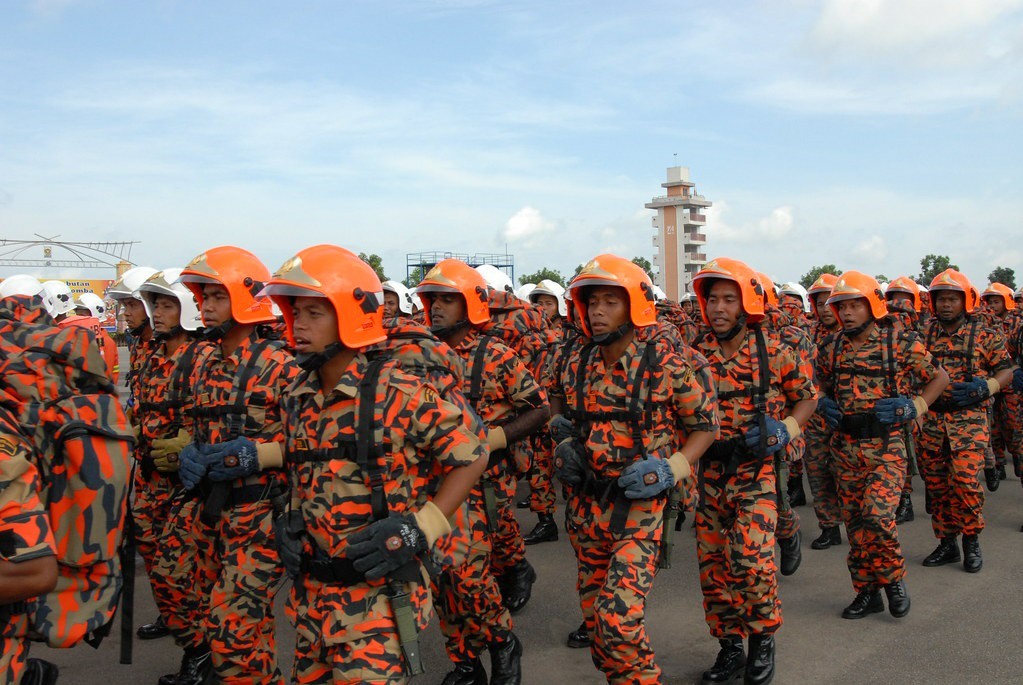 Camelbak Thermobak 3L Hydration Pack Malaysian BOMBA Military Firefighter Camo