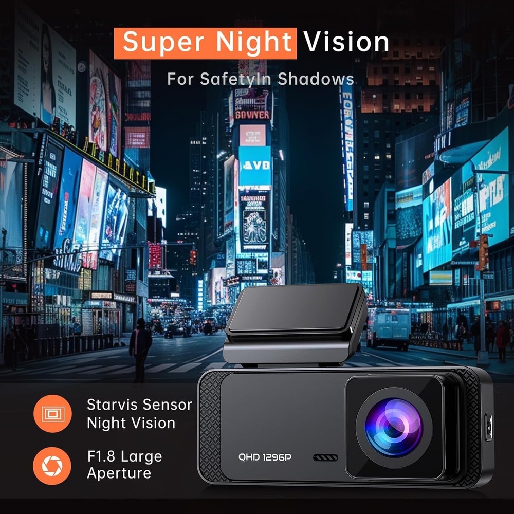 V300 HD WiFi Dash Camera - Ultimate Protection with 170° View & Loop Recording