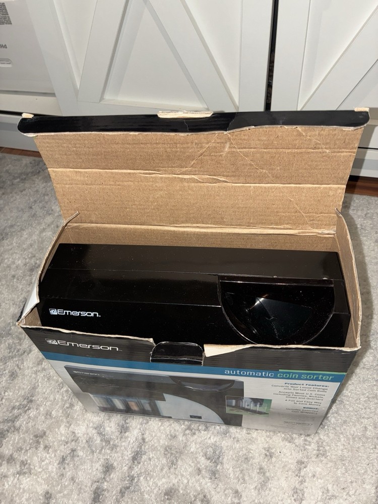 Emerson Automatic Coin Sorter w/ Wrappers & Box Untested