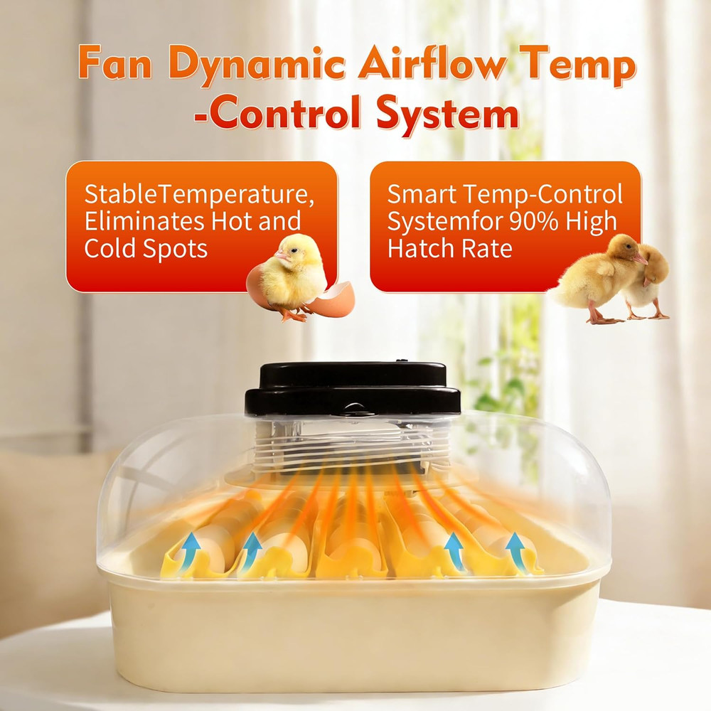 Incubators for Hatching Egg 30 Eggs Automatic Egg Turning & Humidity Control, Di