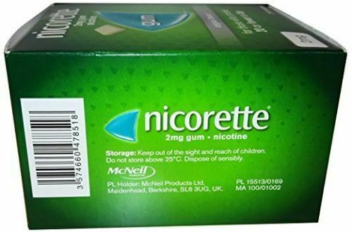6 x Nicorette ORIGINAL Chewing Gum 2mg 210 Pieces "FREE SHIP TO USA"