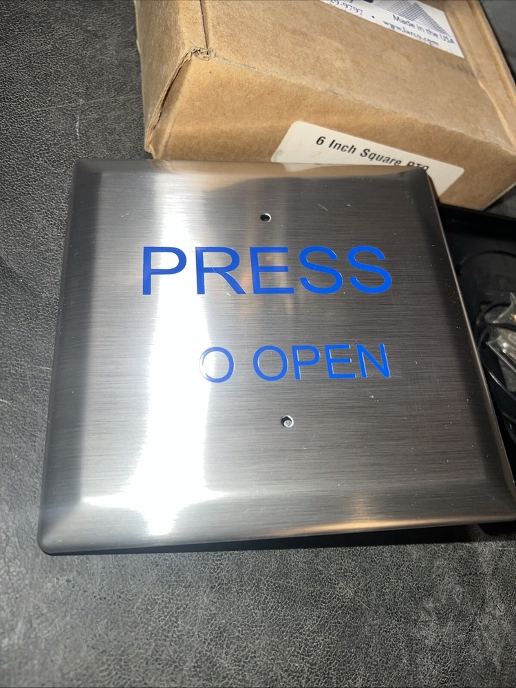 LARCO HANDICAP DOOR CONTROL, ACCESS WALL SWITCH 6 Inch Square PTO 6S2