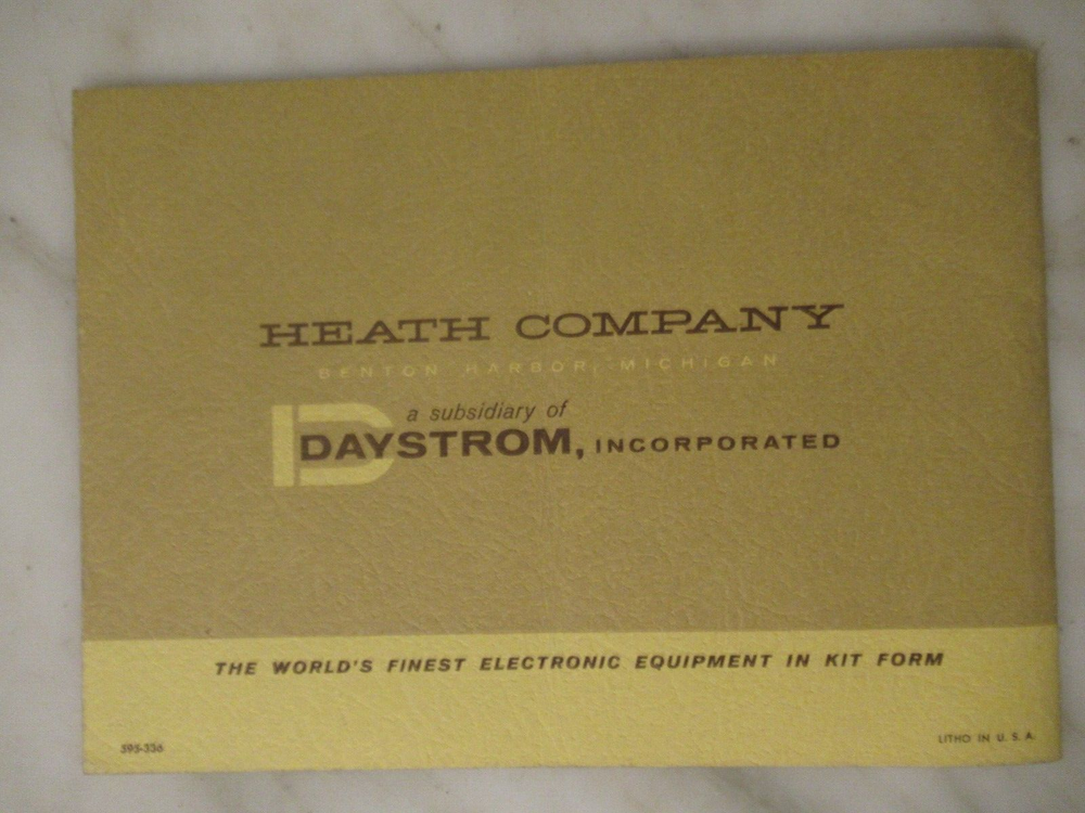 HEATHKIT MODEL IT-10 TRANSISTOR DIODE CHECKER MANUAL - ORIGINAL