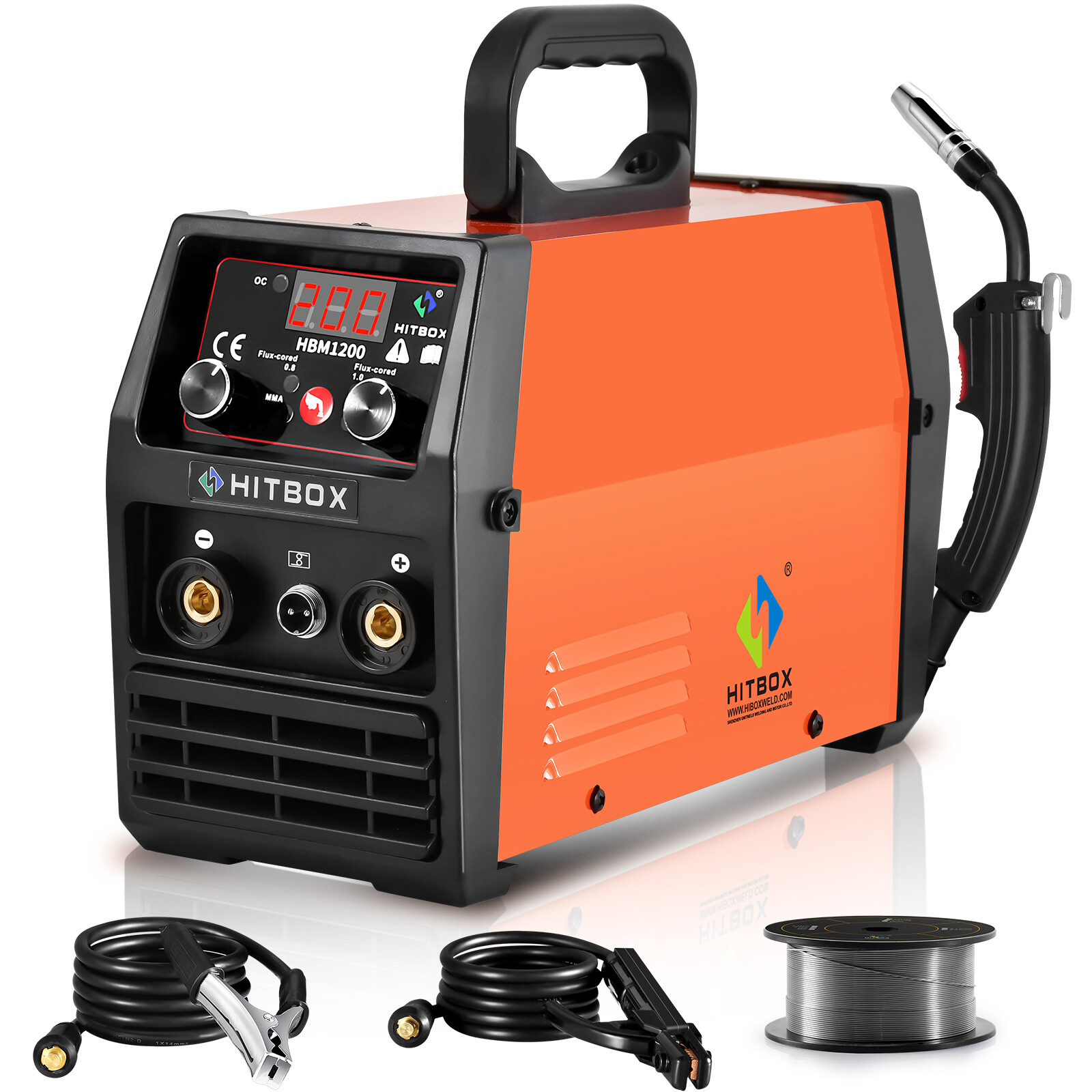 HITBOX 3 in 1 MIG Welder Flux Core Wire 110V/220V MMA TIG MIG Welding Machine*