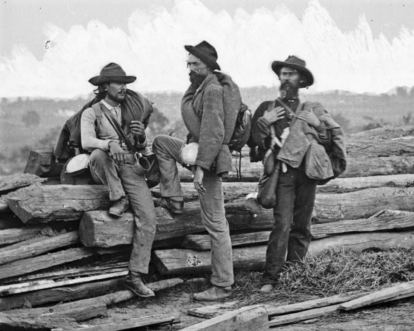 New 11x14 Civil War Photo: Confederate Prisoners Captured at Gettysburg Battle