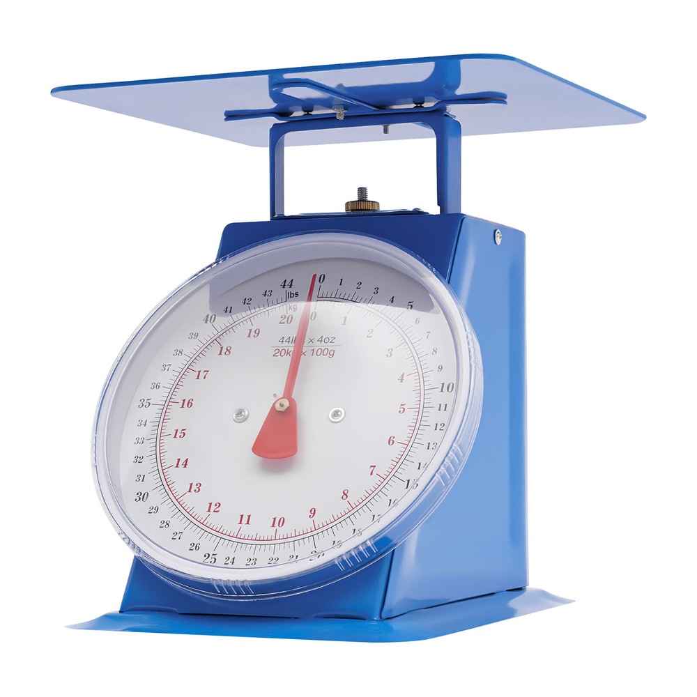 Portable Mechanical Dial Scale for Kitchen & Shop Use, 44 lbs Capacity