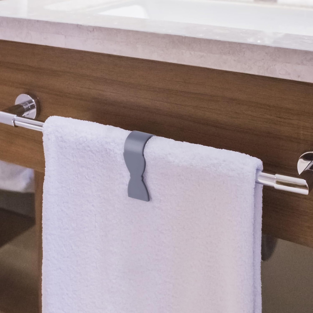 Towel Clips for Kitchen (4 Pack) - Keeps Towel from Falling - Suitable for Kitch