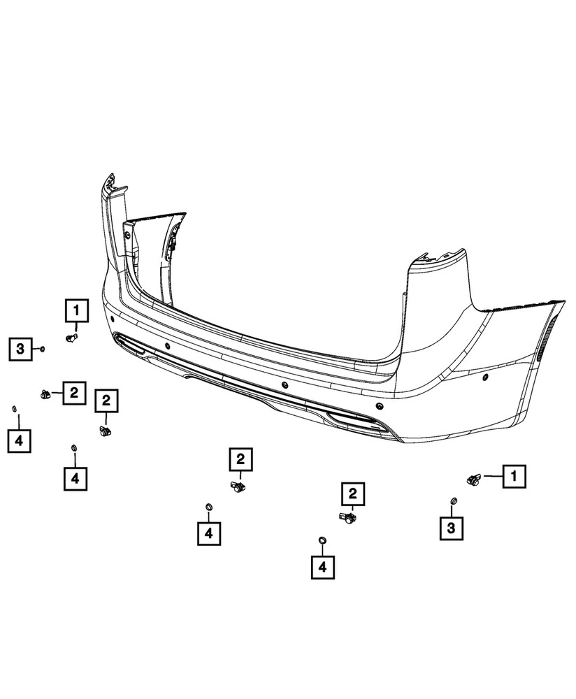 Genuine Mopar Park Assist Sensor 5YV68TZZAA