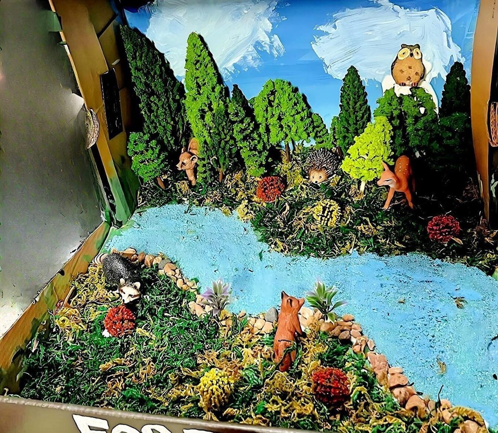 Ho Scale Animal Trees Set - 48pcs Model Train Scenery