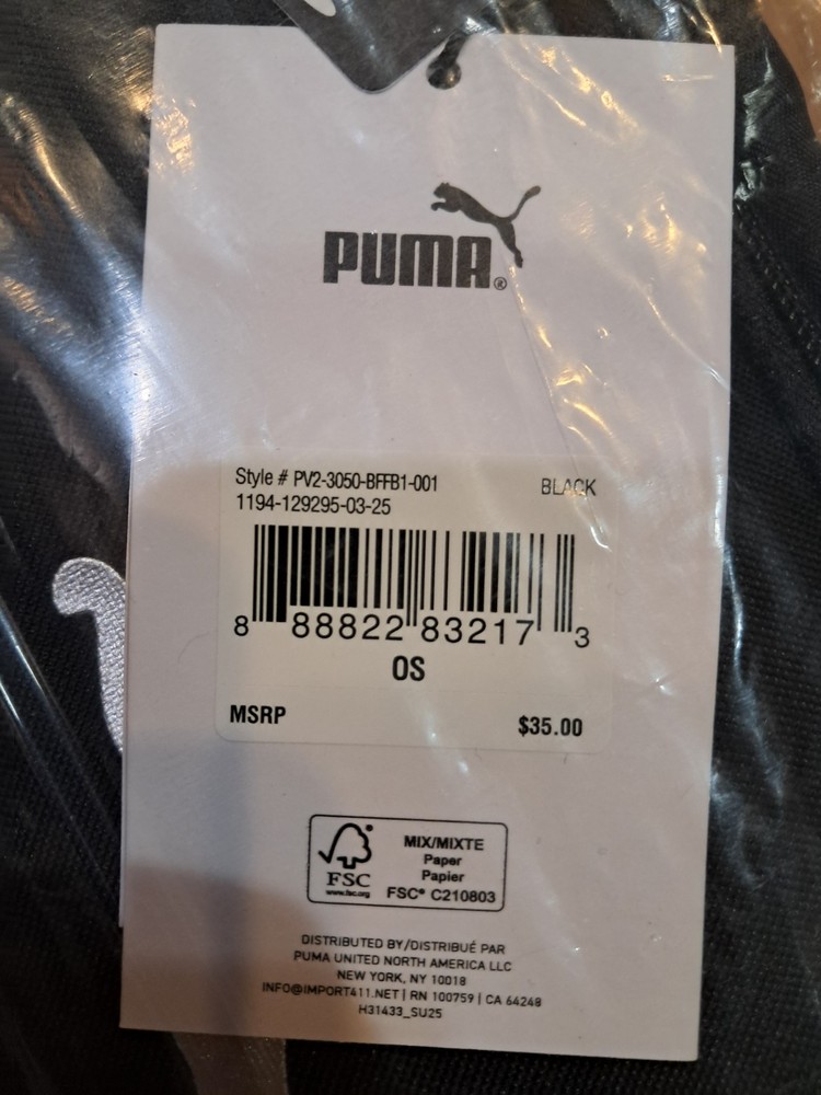 PUMA Accelerator Duffel Bag, Black, OS