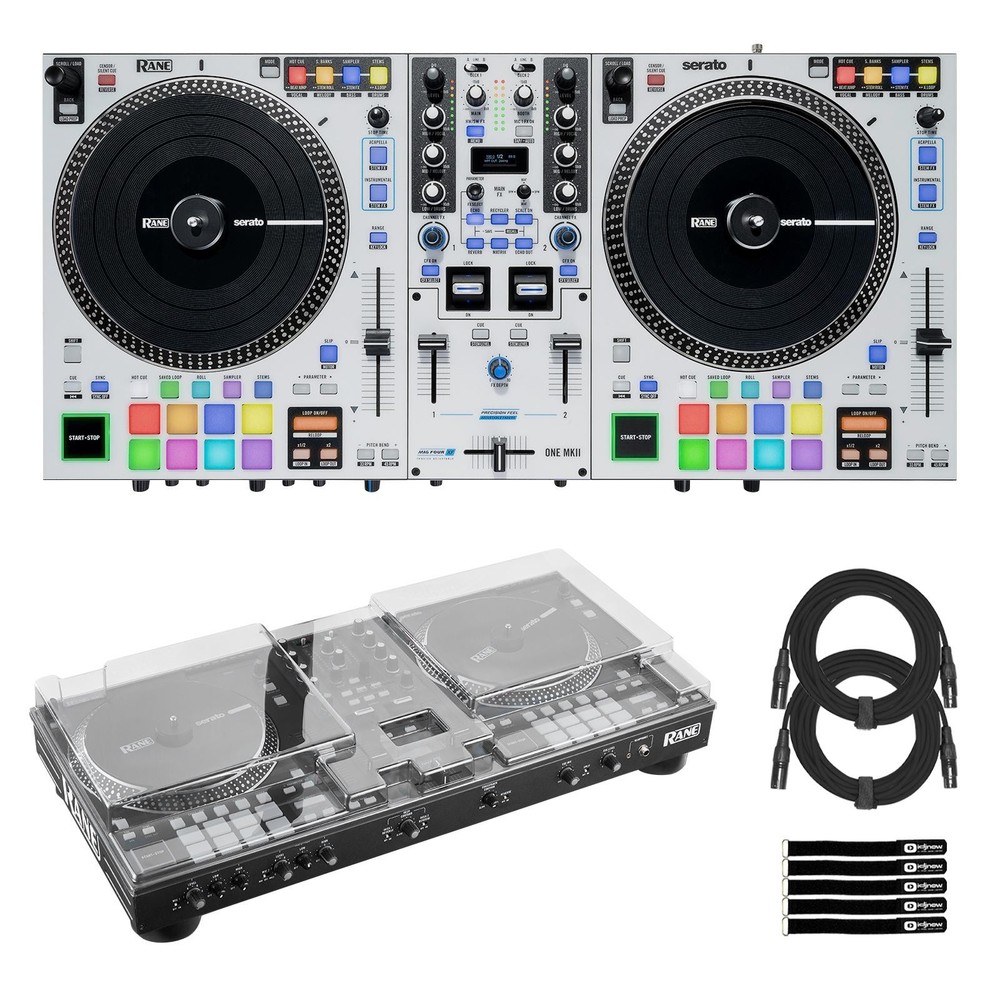 Rane ONE MKII Professional 2 Channel Stems Motorized DJ Controller w Cover