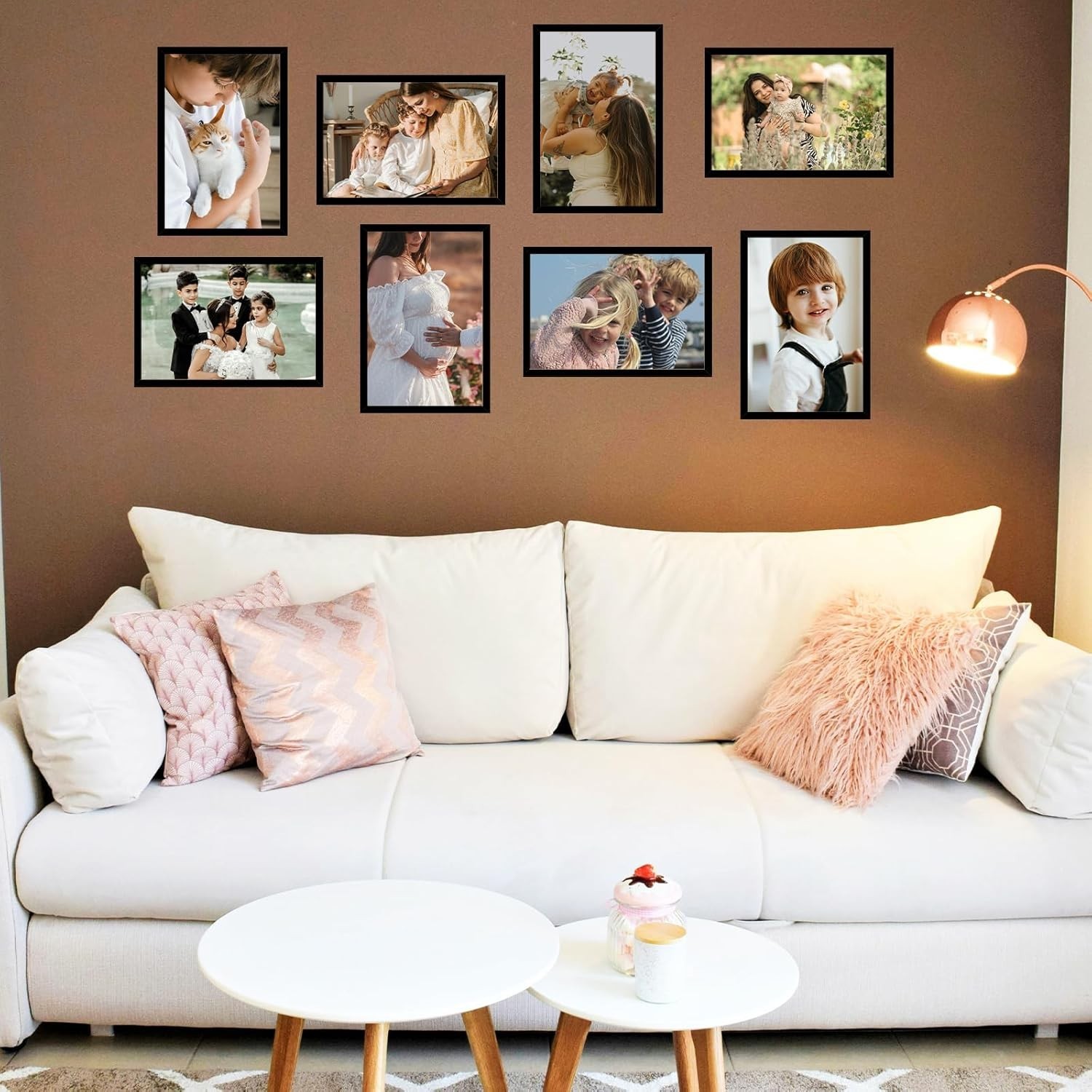 8X12 Picture Frames Black 1 or 2-Pack HIGH Definition Glass Front Cover Displays