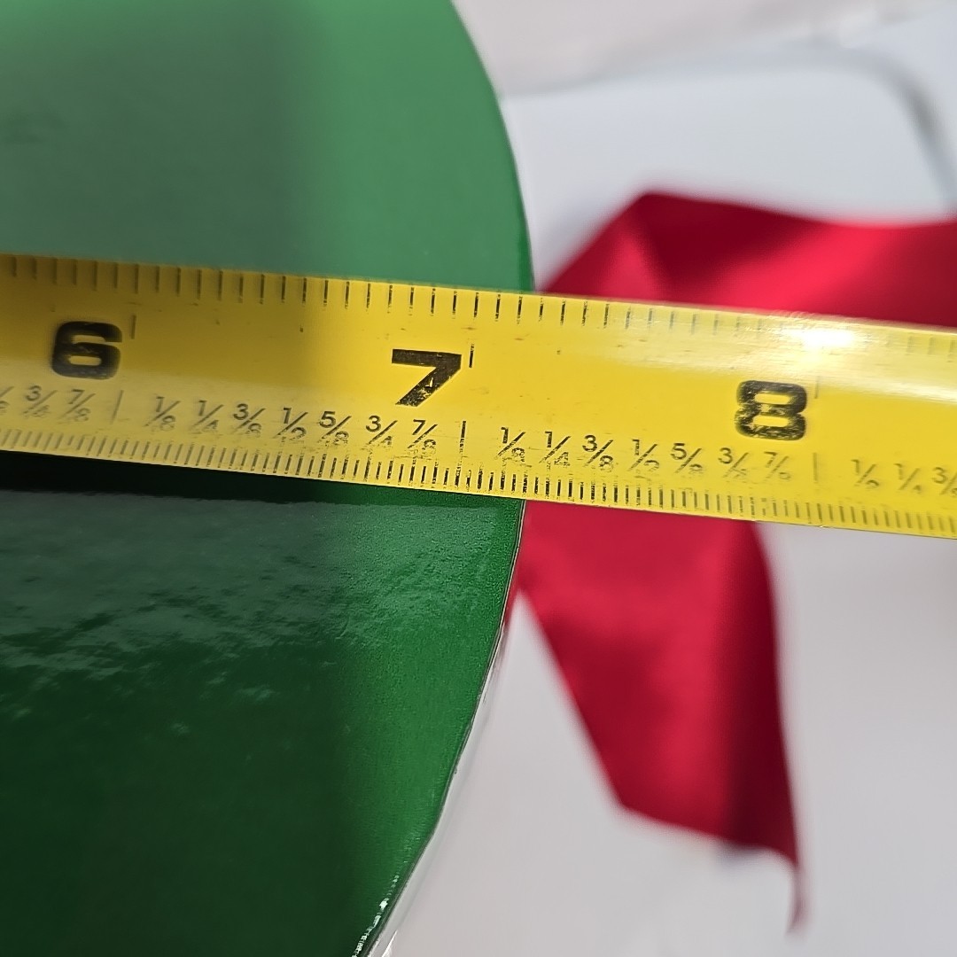 3 Christmas Nesting Gift Boxes Round Pointsettia Stackable Boxes Red Ribbon Tie