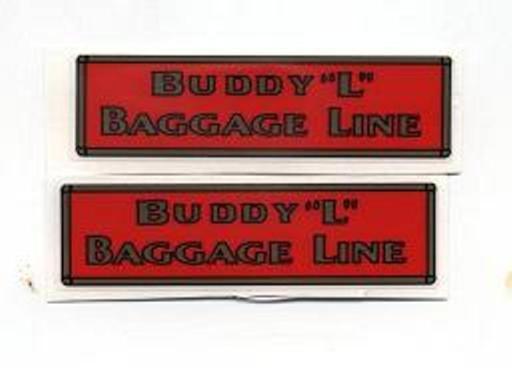 BUDDY-L BAGGAGE LINE DECAL SET
