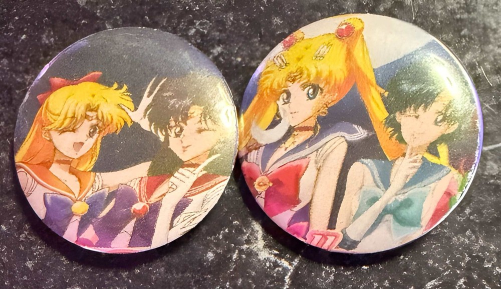 Zombie Becky's Buttons 2 Button Bundle Sailor Moon