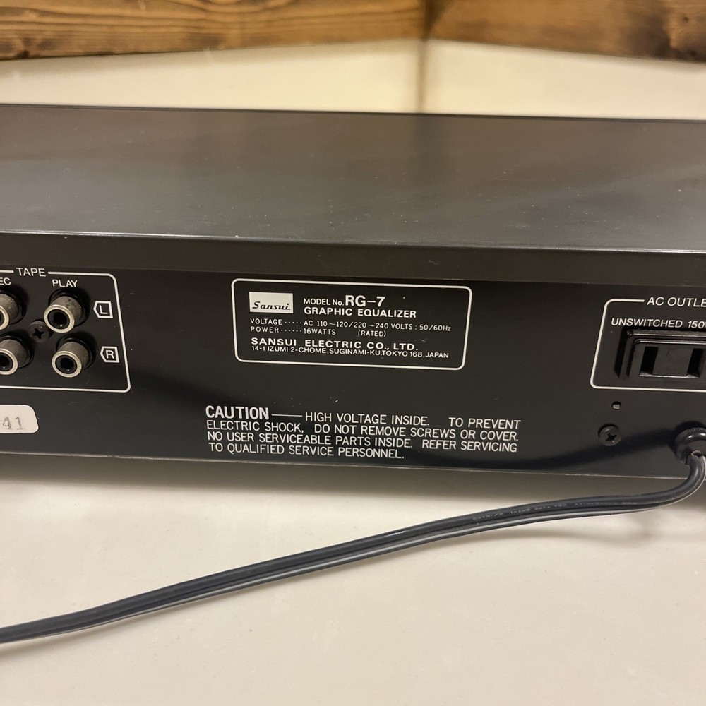 Sansui RG-7 Stereo Graphic Equalizer Consolette