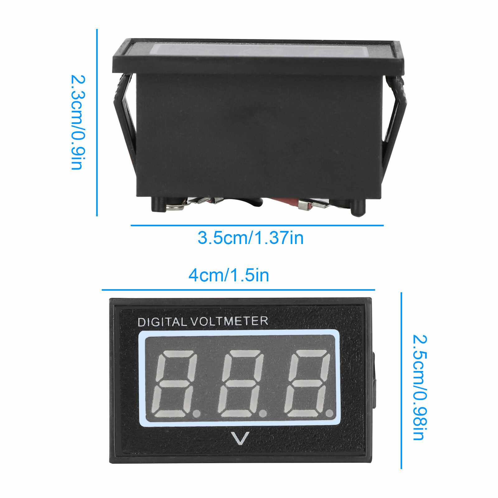 48V Blue Golf Cart LED Digital Volt Meter Battery Gauge for Club Car EZGO Yamaha