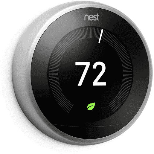 PART: Google Nest 3rd Generation Learning Stainless Steel Program Thermostat