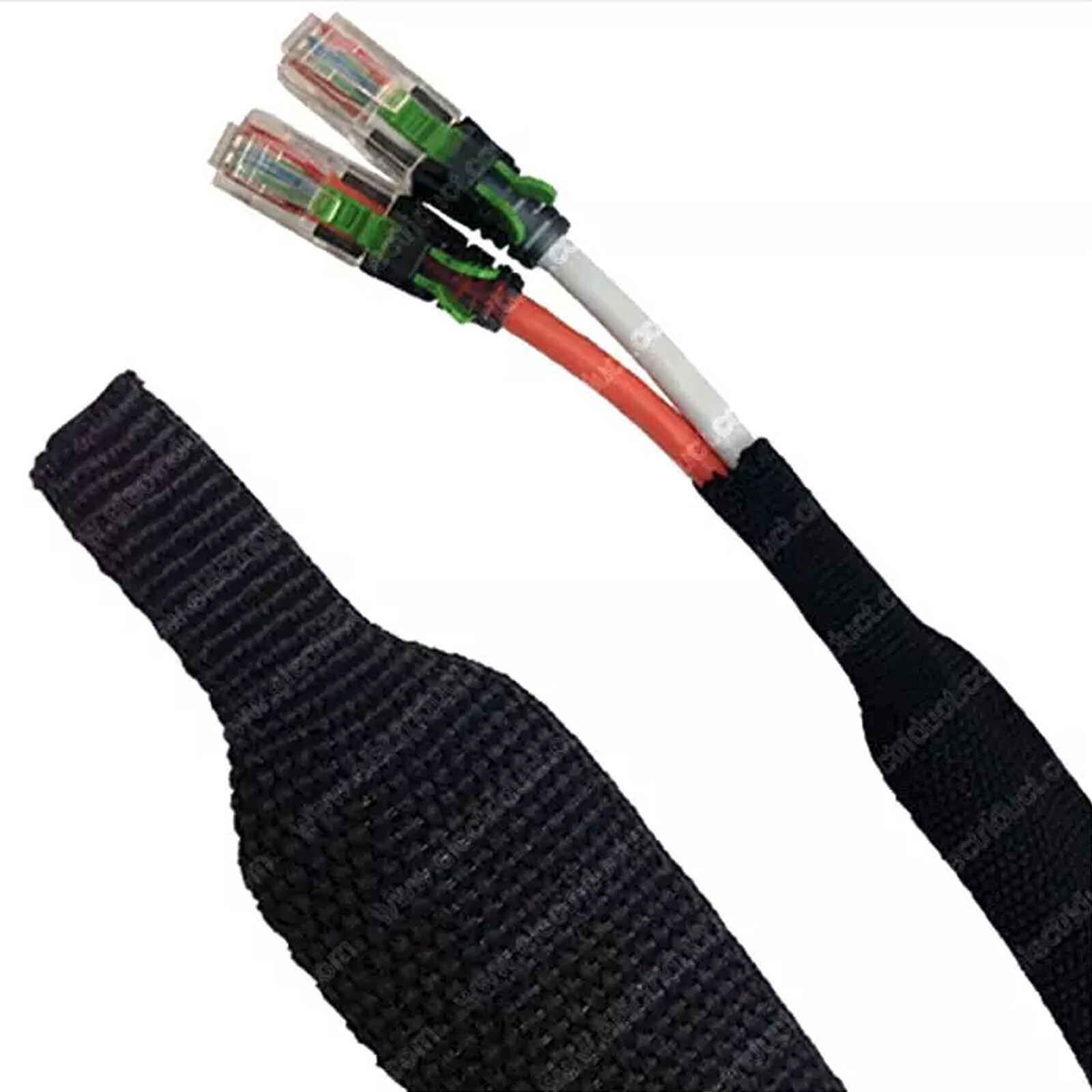Heat Shrinkable Braided Sleeving Electric Wire Loom Cable Harness Wrap Protector