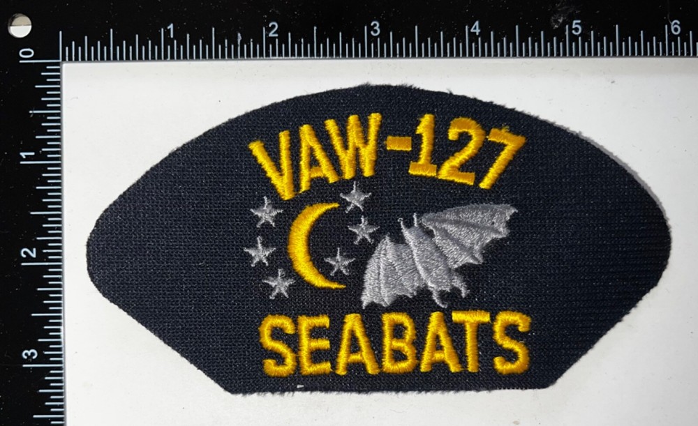 USN US Navy VAW-127 Seabats Hat Cap Patch