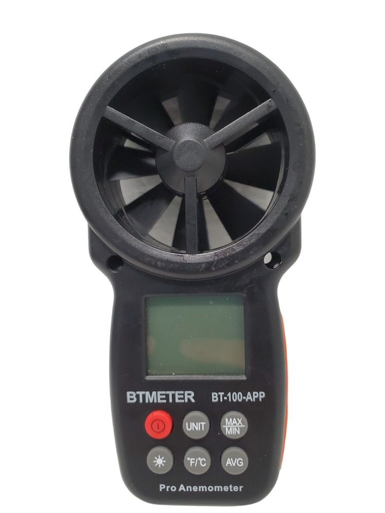 BTMETER Wind Speed Meter Anemometer Handheld Digital Air Flow Meter Velometer