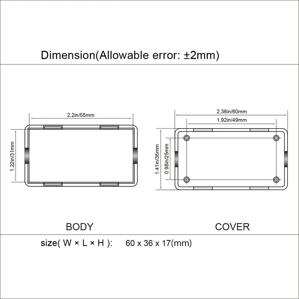 Project Box 10 Pieces ABS Plastic Electrical Project Case Small Junction Box
