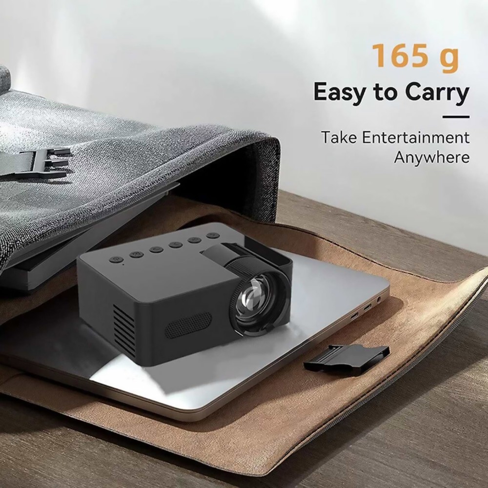 1080P HD Projector AUX/USB/Type-C Multi-functional Connectivity Easy to Carry