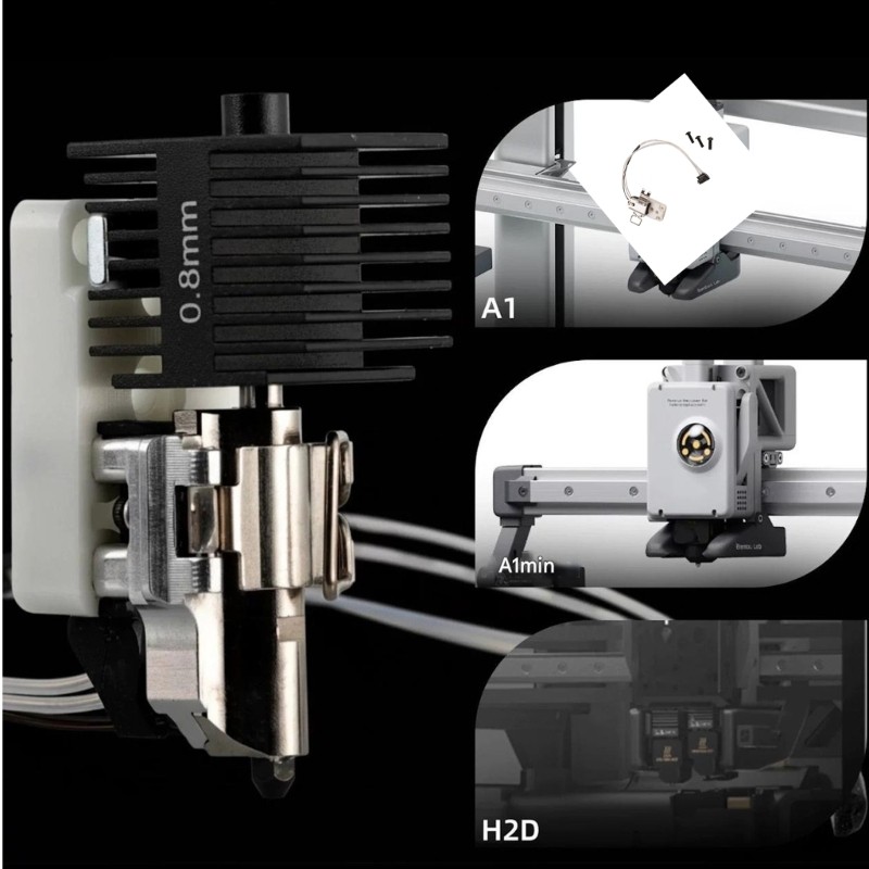 Printer Upgraded Heating Block Kit for Lab H2D Right End Ceramic Zirconia